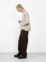 The Priority Shirt in Sepia Check from mfpen at Couverture & The Garbstore
model side 