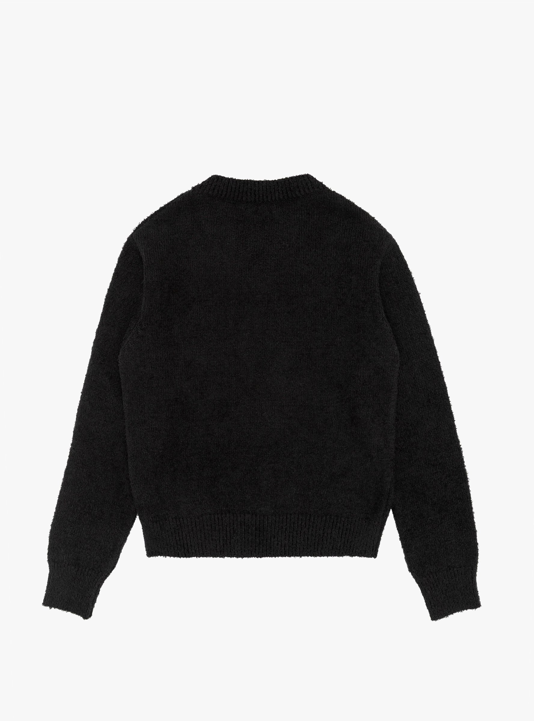 V-Neck Sweater Furry Black by mfpen Couverture The Garbstore