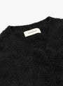 V-Neck Sweater Furry Black from mfpen at Couverture & The Garbstore 
neckline