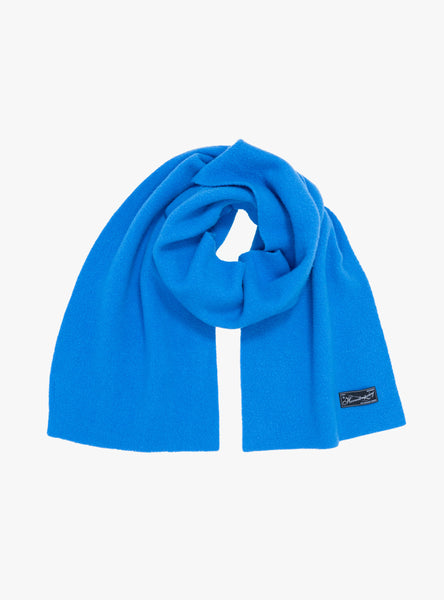 Wool Scarf Bright Blue Fuzz by mfpen | Couverture & The Garbstore