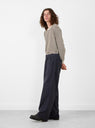 Indigo Deck Pants from nanamica at Couverture & The Garbstore model side