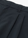 ALPHADRY Club Pants Navy from nanamica at Couverture & The Garbstore - Pleat detail