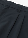 ALPHADRY Club Pants Navy from nanamica at Couverture & The Garbstore - Pleat detail