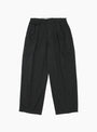 Wool Gabardine Pleat Pants in Charcoal from nanamica at Couverture & The Garbstore
front