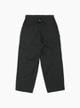 Wool Gabardine Pleat Pants in Charcoal from nanamica at Couverture & The Garbstore
back