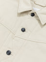 Insulation Jacket Ivory from nanamica at Couverture & The Garbstore - Button and Collar Detail