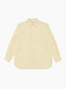  Regular Collar Wind Shirt in Cream Yellow from nanamica at Couverture & The Garbstore 
Front 