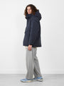 GORE-TEX Down Coat Navy from nanamica at Couverture & The Garbstore model side 