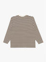 COOLMAX Stripe Jersey Long Sleeve Tee in Brown & Natural from nanamica at Couverture & The Garbstore 
back