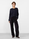 Virginia Knit Cardigan Navy from Soeur at Couverture & The Garbstore
model front 