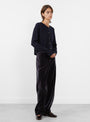 Virginia Knit Cardigan Navy from Soeur at Couverture & The Garbstore
model side 