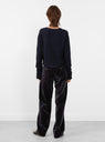 Virginia Knit Cardigan Navy from Soeur at Couverture & The Garbstore
model back