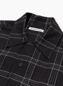 Wray Shirt Cotton Check Black and Grey from YMC at Couverture & The Garbstore
Front collar