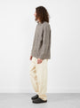 The Wray Shirt Folded Stripe from YMC at Couverture & The Garbstore
model side