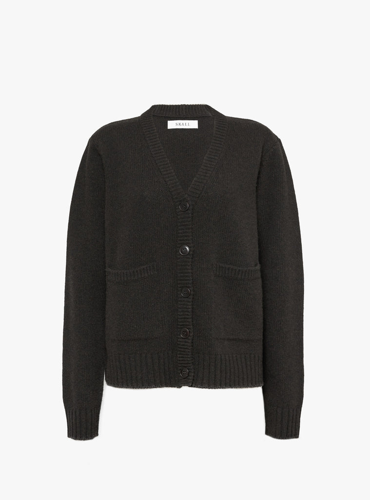 Beti Cardigan Deep Brown by Skall Studio from Couverture & The Garbstore Ghost
