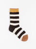 Wool Bouclette Socks in Black and White Striped from Bonne Maison at Couverture & The Garbstore
Front 