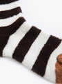 Wool Bouclette Socks in Black and White Striped from Bonne Maison at Couverture & The Garbstore
detail 