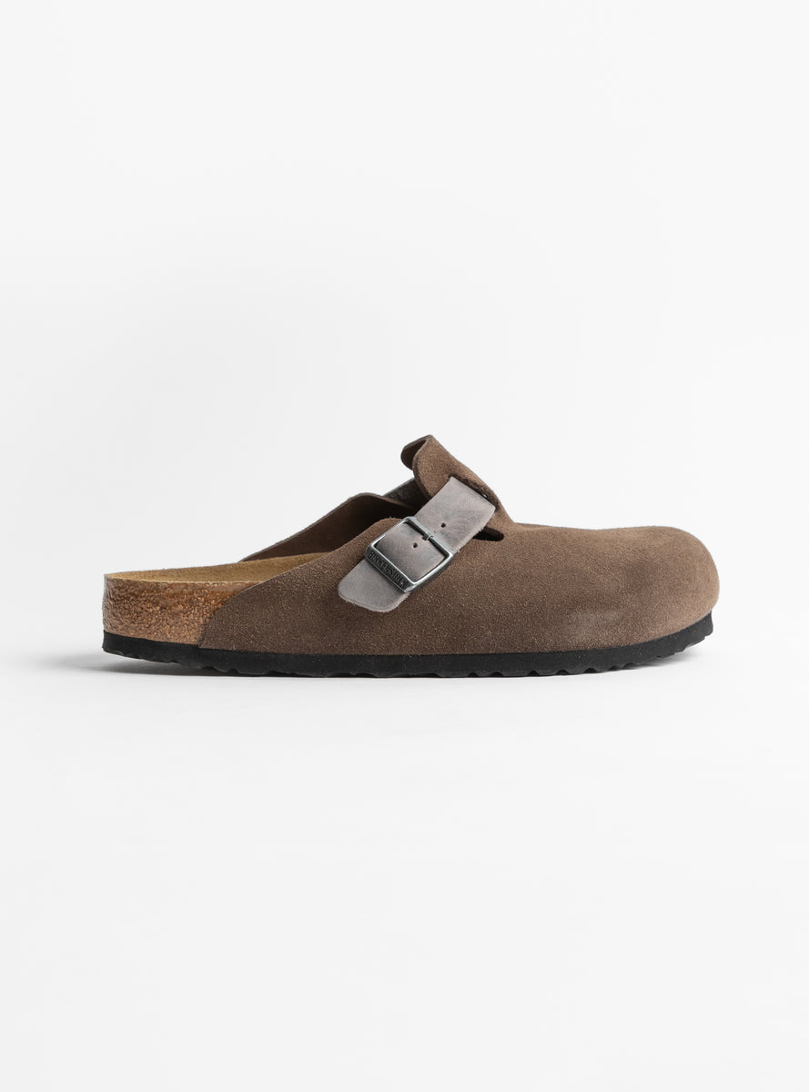 Boston Suede Concrete Grey by Birkenstock | Couverture & The Garbstore