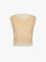 Apollo reversible Knitted Vest Orange from Julia Heuer at Couverture & The Garbstore