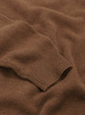 Knit Polo 9G Brown by Beams Plus at Couverture & The Garbstore Front Sleeve