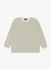 Long Sleeve Pocket Tee Pin Stripe Off White by Beams Plus at Couverture & The Garbstore Front