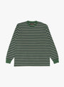 Long Sleeve Pocket Tee Pin Stripe Green by Beams Plus at Couverture & The Garbstore Front
