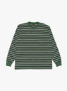 Long Sleeve Pocket Tee Pin Stripe Green by Beams Plus at Couverture & The Garbstore Front
