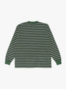 Long Sleeve Pocket Tee Pin Stripe Green by Beams Plus at Couverture & The Garbstore Back