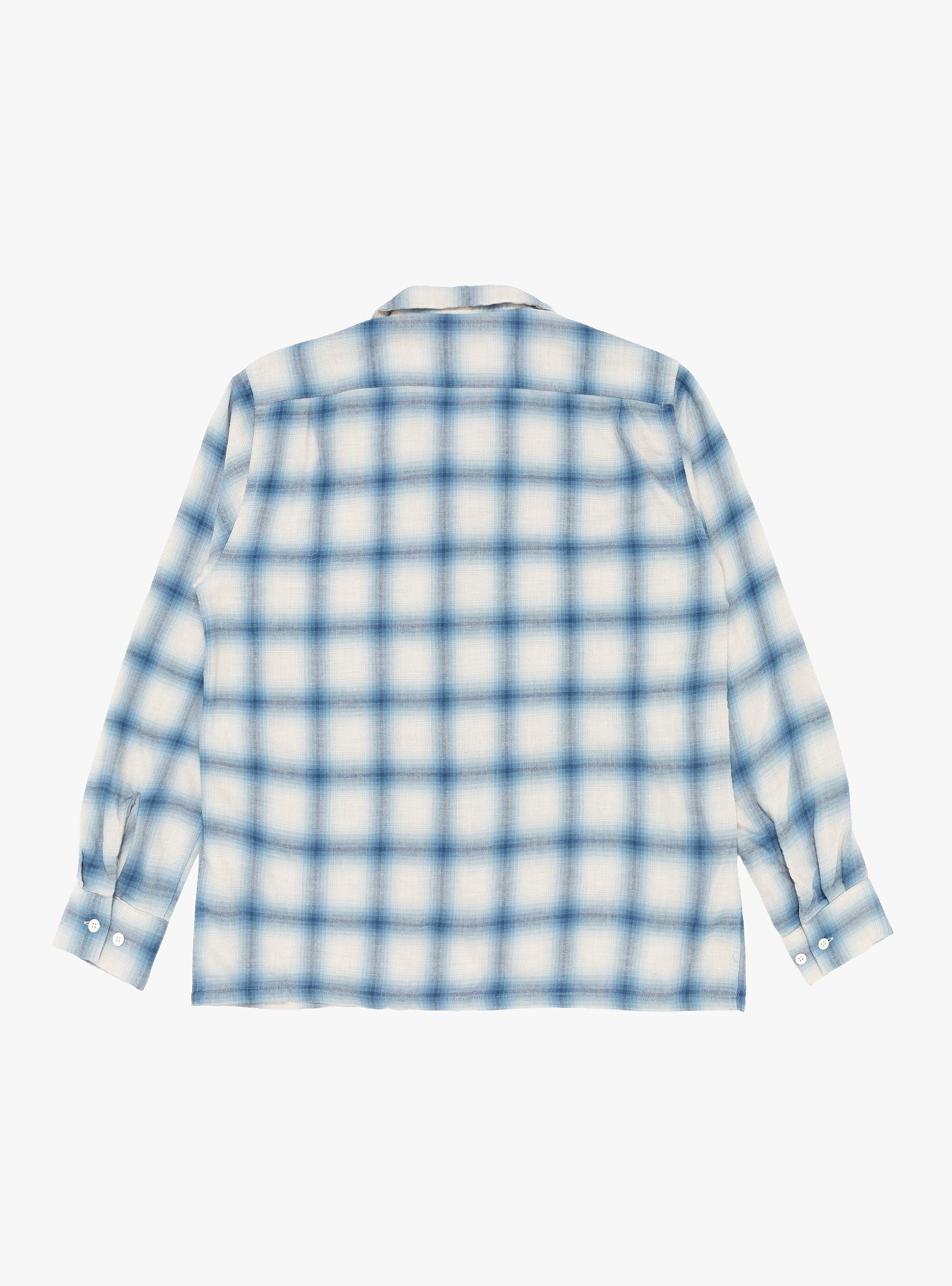 Open Collar Ombre Shirt Blue by Beams Plus | Couverture & The