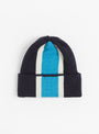 Wool Watch Beanie Jacquard Stripe Navy from Beams Plus 