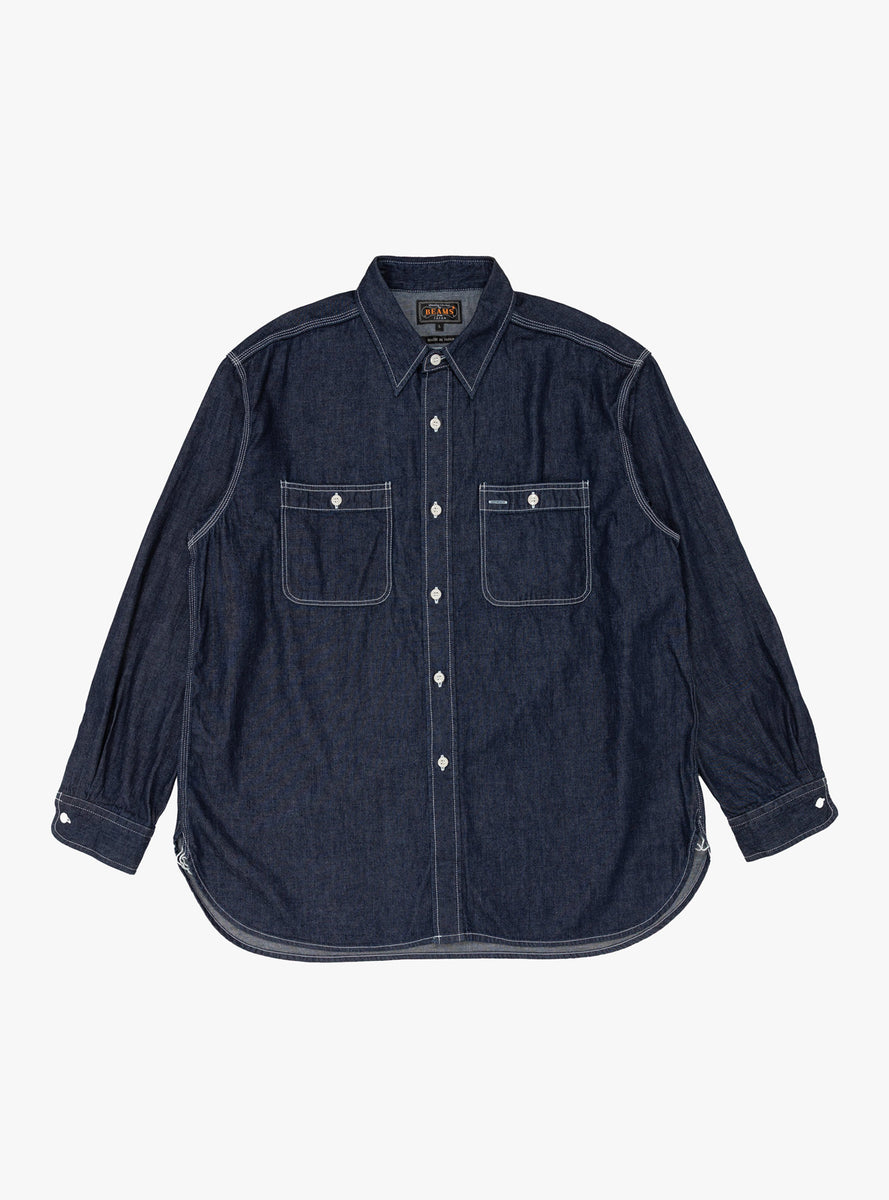 8oz Work Shirt One Wash Denim by Beams Plus | Couverture & The