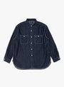 8oz Work Shirt One Wash Denim by Beams Plus at Couverture & The Garbstore Front