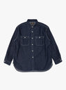 8oz Work Shirt One Wash Denim by Beams Plus at Couverture & The Garbstore Front