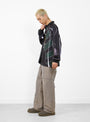  The Check Track Pants Beige and Black from Umbro by Slam Jam at Couverture & The Garbstore
model side