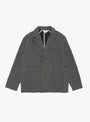 The Milk Jacket in Charcoal from TDR at Couverture & The Garbstore
front 