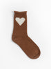 Love Cashmere Crew Sock Brown from Hansel from Basel at Couverture & The Garbstore 
front 