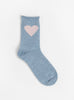 Love Cashmere Crew Sock Denim from Hansel from Basel at Couverture & The Garbstore 
Front 