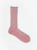  Lumiesta Lettuce Cuff Crew Socks in Pink from Hansel at Couverture & The  Garbstore
Front 