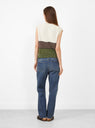Bumper Lover Knit Vest Ecru by Howlin at Couverture & The Garbstore 
model back