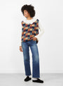 The Jacquard Boa Pullover Vest in Multi from Beams Boy at Couverture & The Garbstore
model front