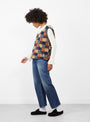 The Jacquard Boa Pullover Vest in Multi from Beams Boy at Couverture & The Garbstore
model side