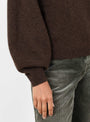 Ameka Knit Jumper in Dark Roast from Bellerose at Couverture & The Garbstore 
model detail 