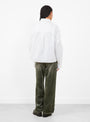 Kenza Shirt in White from Bellerose at Couverture & The Garbstore
model back