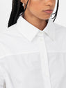 Kenza Shirt in White from Bellerose at Couverture & The Garbstore
model collar 