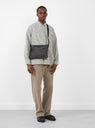 Coppi Sacoche Grey by Porter Yoshida & Co. at Couverture & The Garbstore Model front 