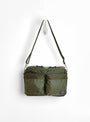 Force Shoulder Bag S Olive Drab by Porter Yoshida & Co. at Couverture & The Garbstore model front 