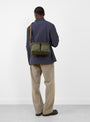 Force Shoulder Bag S Olive Drab by Porter Yoshida & Co. at Couverture & The Garbstore model back 