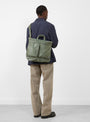 Bio-Nylon TANKER Helmet Bag Sage Green by Porter Yoshida & Co at Couverture & The Garbstore Model 