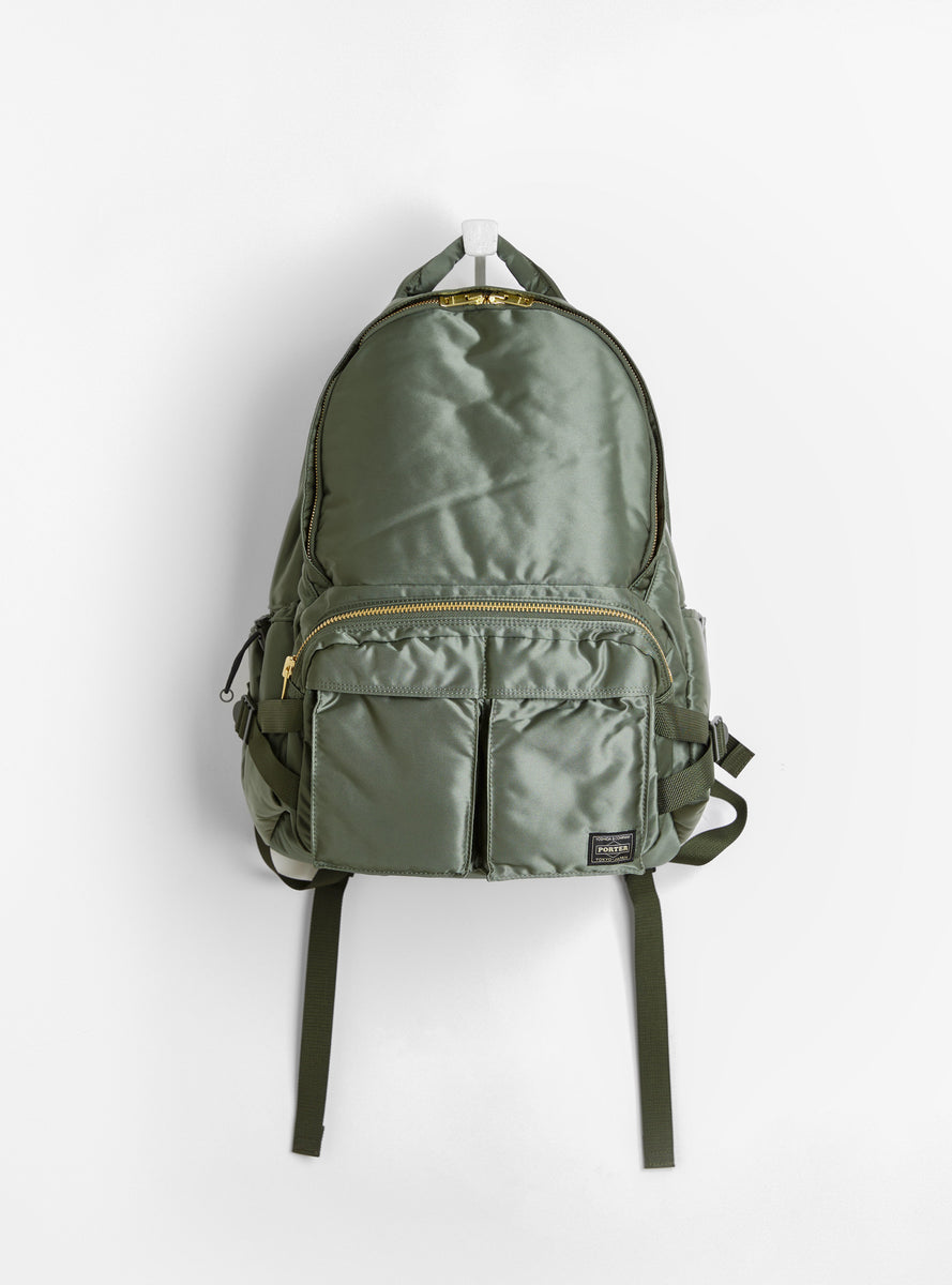 Bio-Nylon TANKER Daypack (L) Sage Green by Porter Yoshida & Co