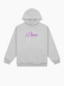 Cursive Hoodie Heather Grey from Dime at Couverture & The Garbstore
front 